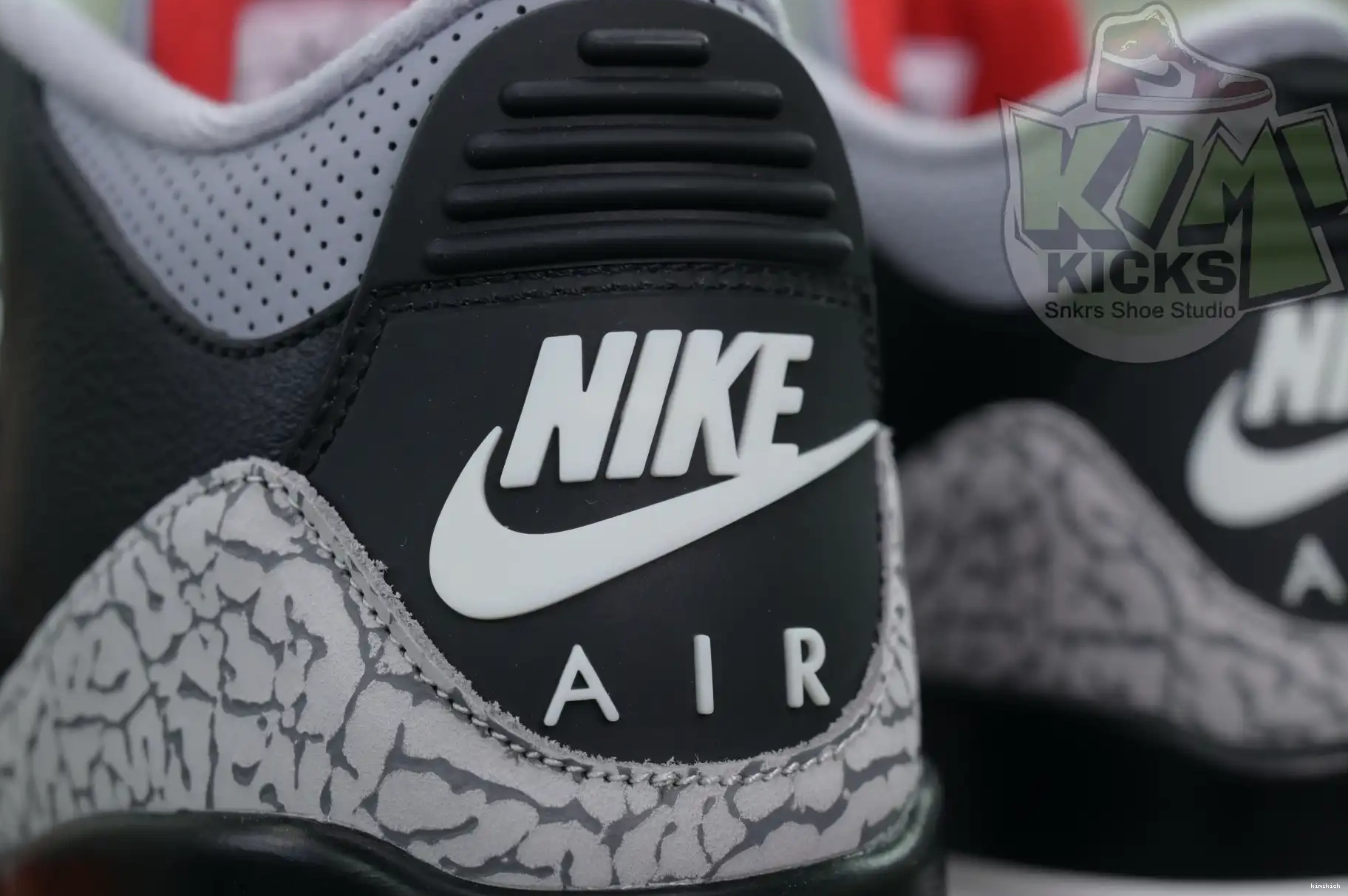 Kimikick 3“Black Reimagined” Jordan Air Cement 0501